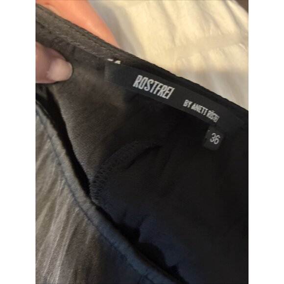 rostfrei by anett röstel Solid Black Textured Tank Midi Dress 36 US 4 Small - Picture 3 of 4